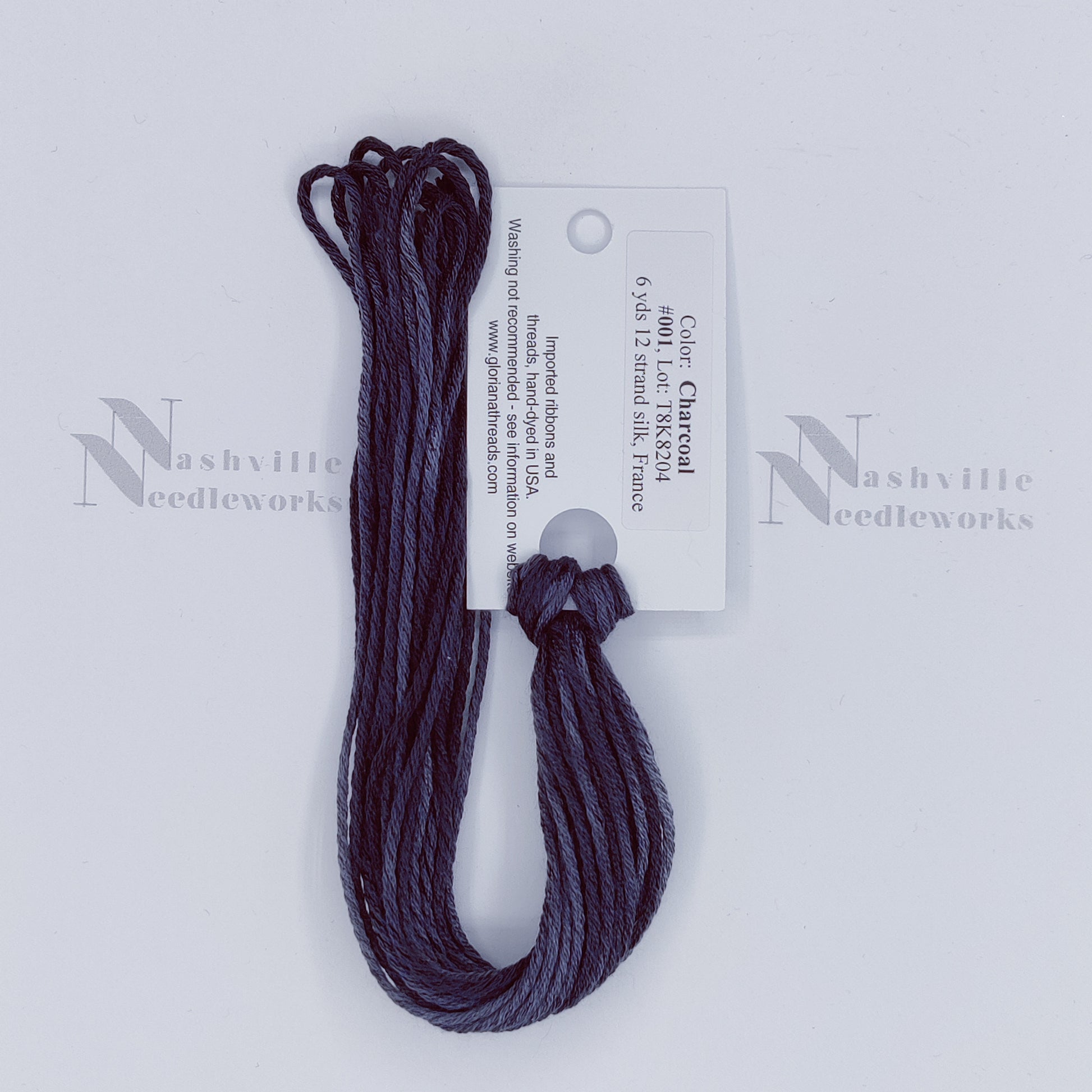 Gloriana 12-Ply Silk - 001 Charcoal