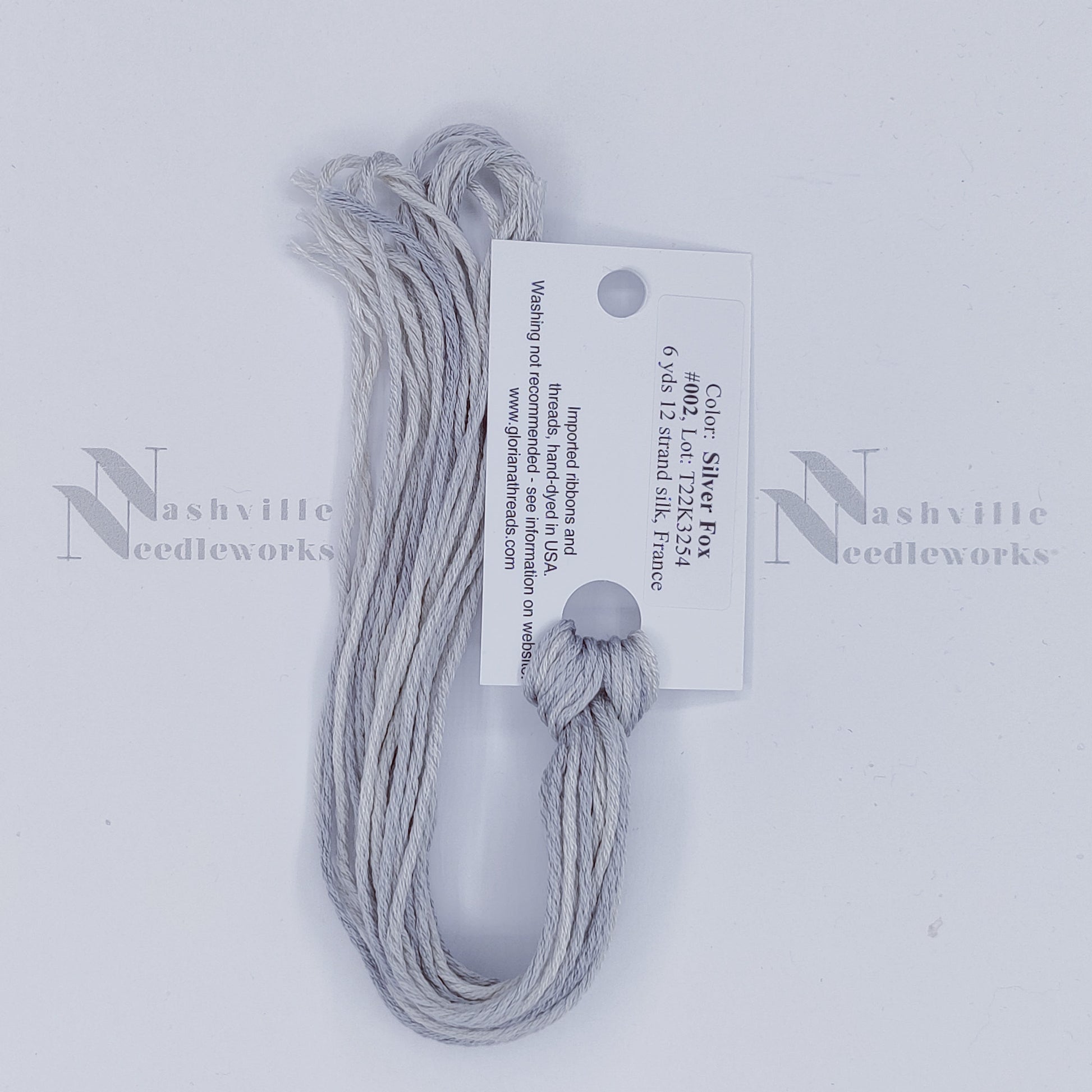 Gloriana 12-Ply Silk - 002 Silver Fox