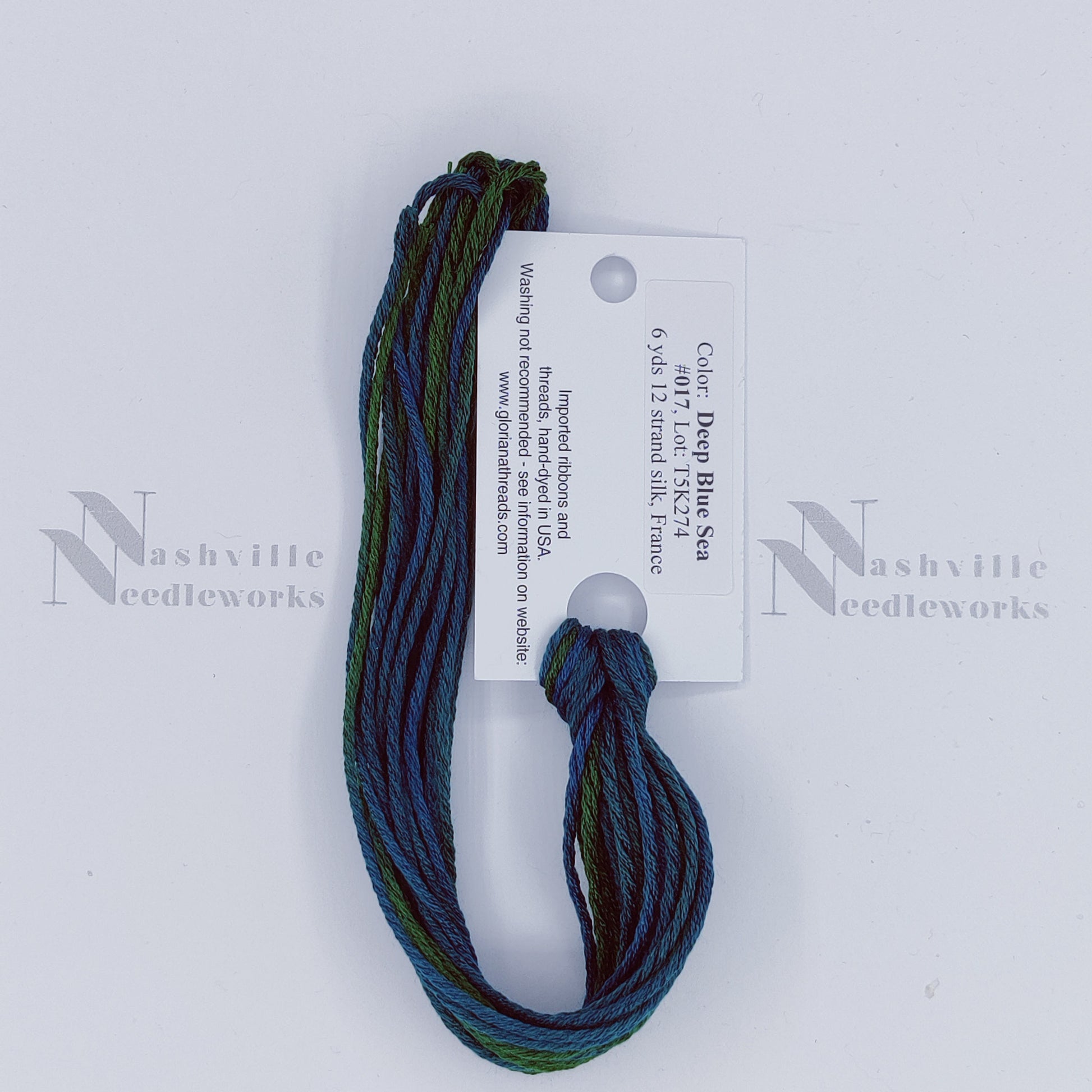 Gloriana 12-Ply Silk - 017 Deep Blue Sea