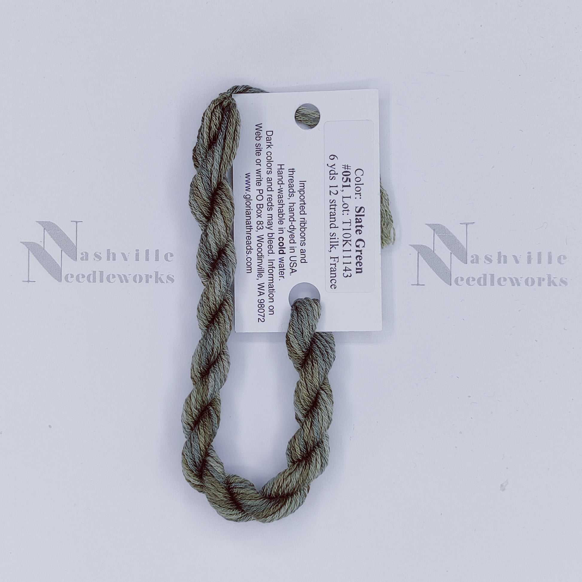 Gloriana 12-Ply Silk - 051 Slate Green