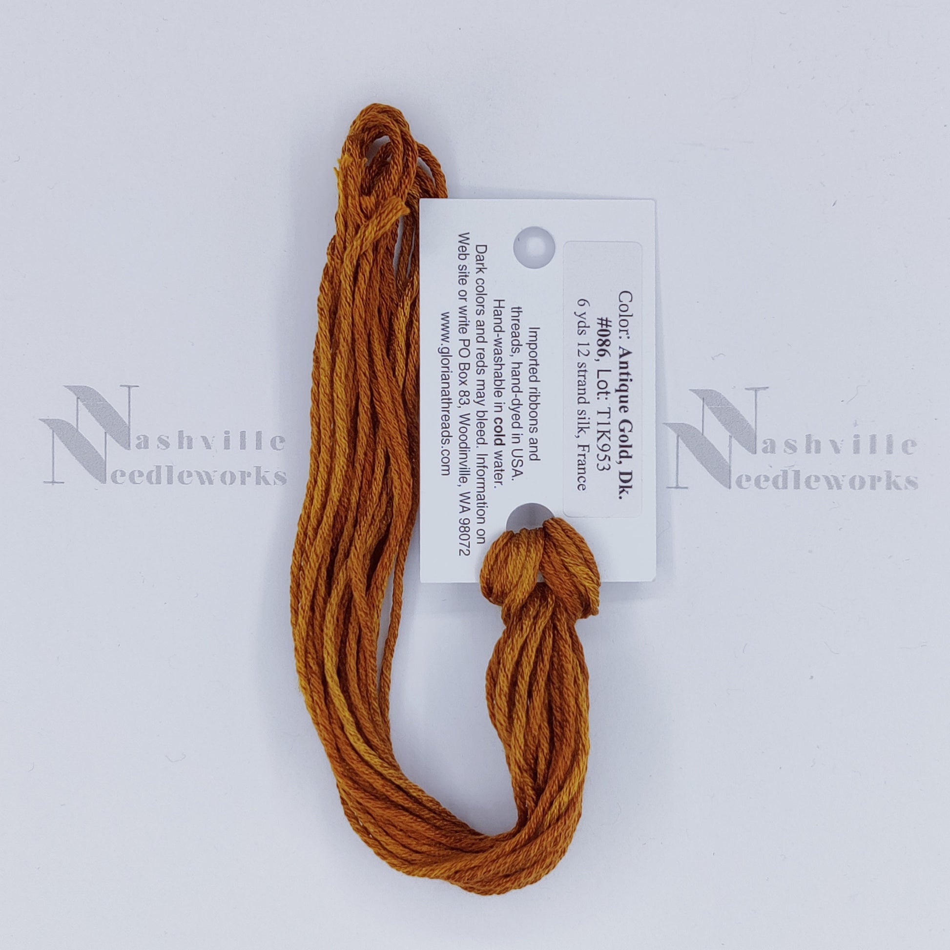 Gloriana 12-Ply Silk - 086 Antique Gold, Dark