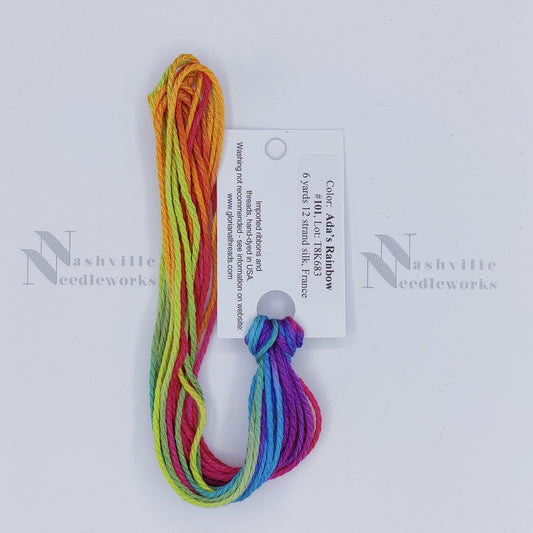 Gloriana 12-Ply Silk - 101 Ada’s Rainbowb