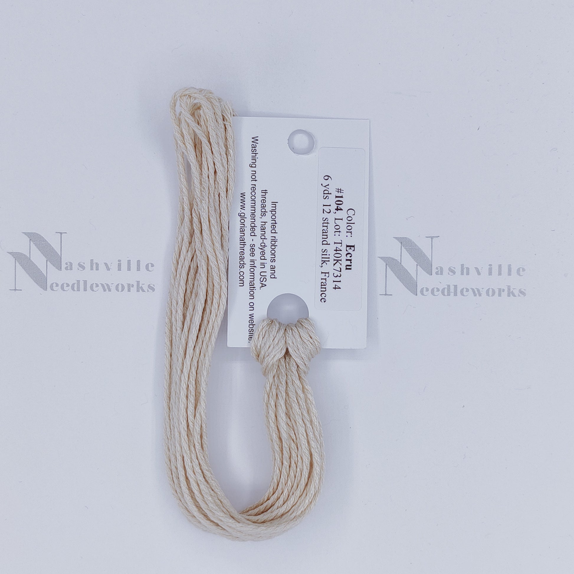 Gloriana 12-Ply Silk - 104 Ecru