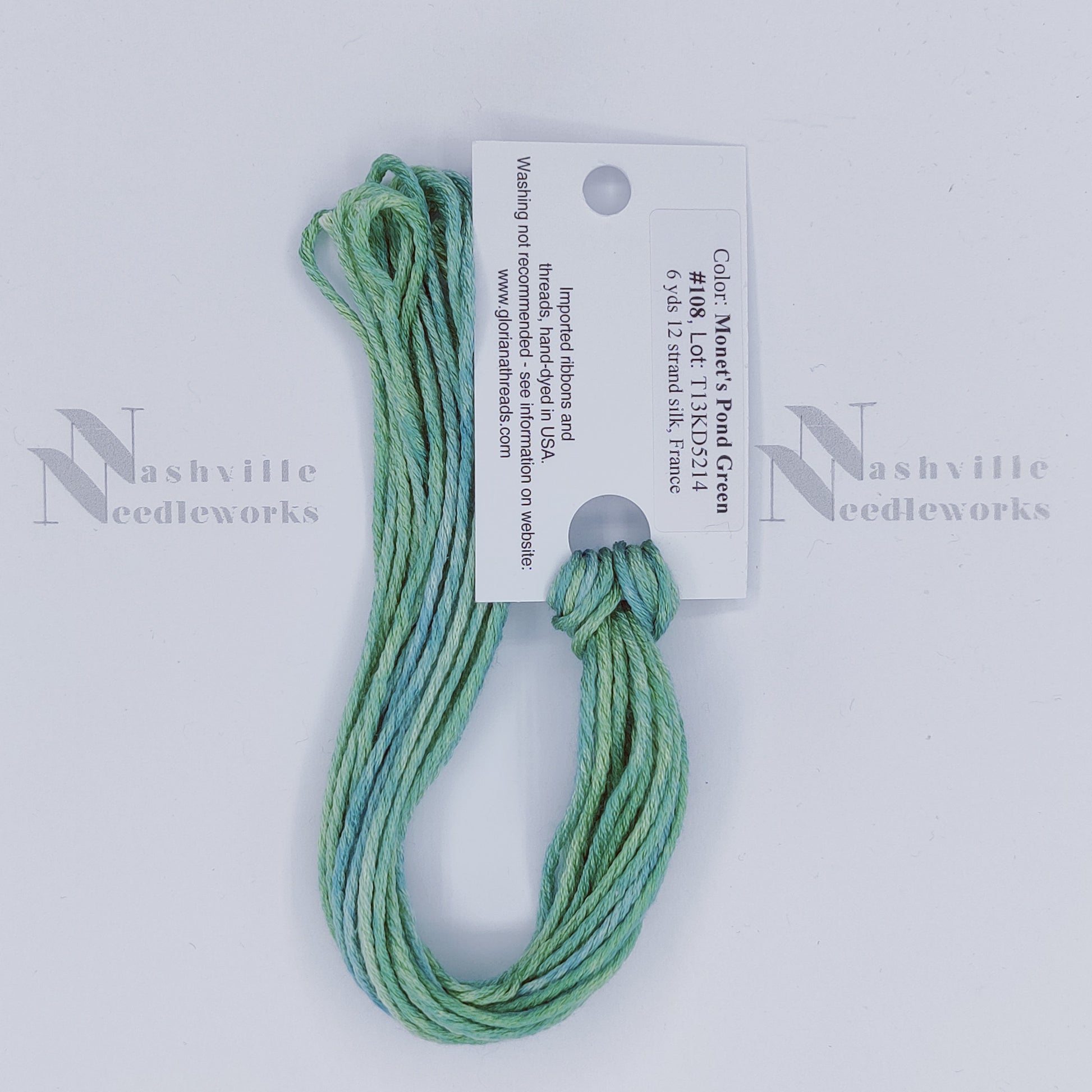 Gloriana 12-Ply Silk - 108 Monet’s Pond Green