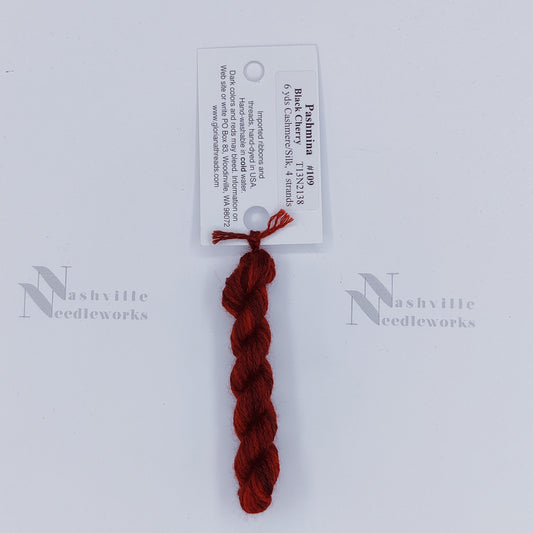 Pashmina - 00109  Black Cherry