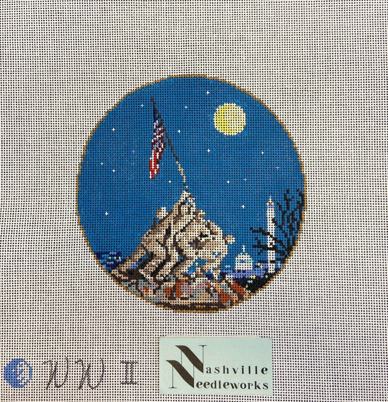 Sandra Gilmore WW II Ornament Iwo Jima Memorial 18-1064