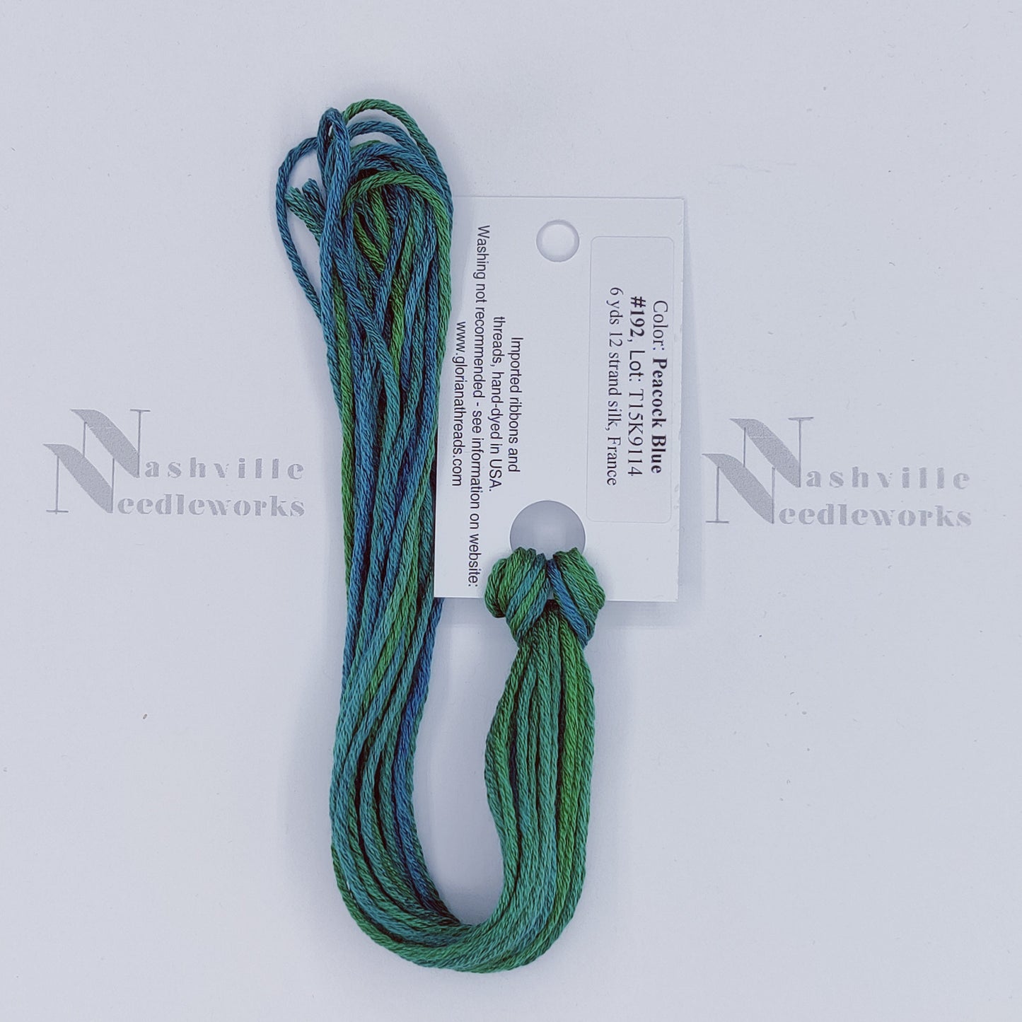 Gloriana 12-Ply Silk - 192 Peacock Blue