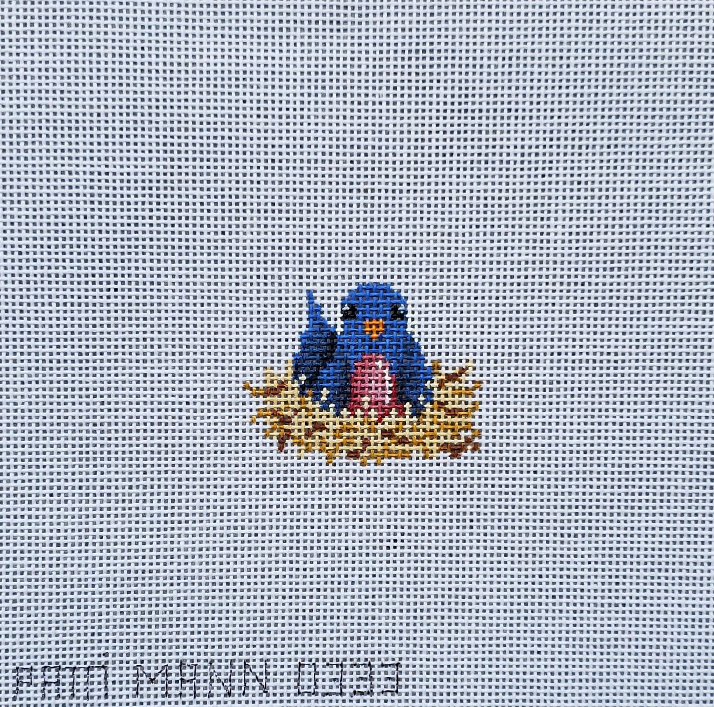 Patti Mann Needlepoint Bird on a Nest Mini 0333