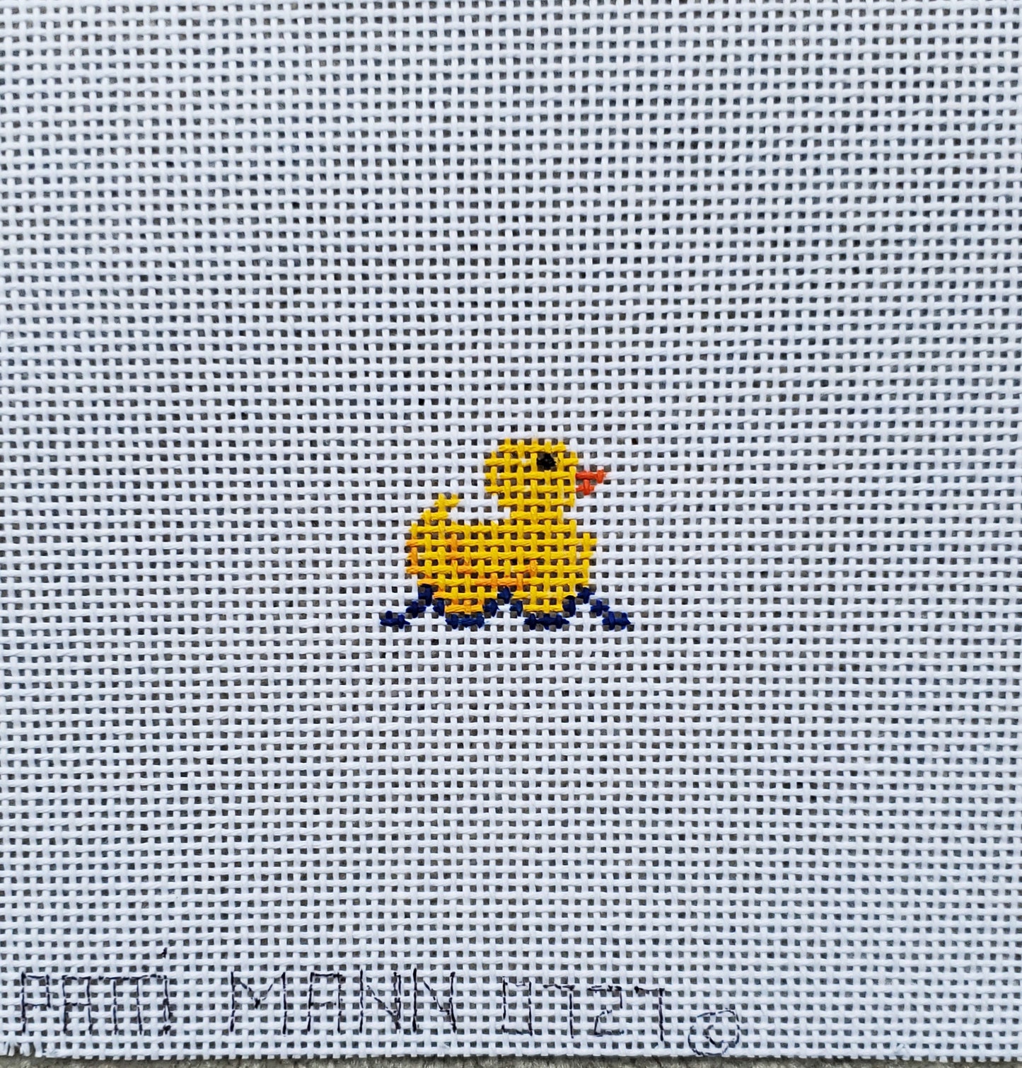 Patti Mann Needlepoint Rubber Ducky Mini 0727