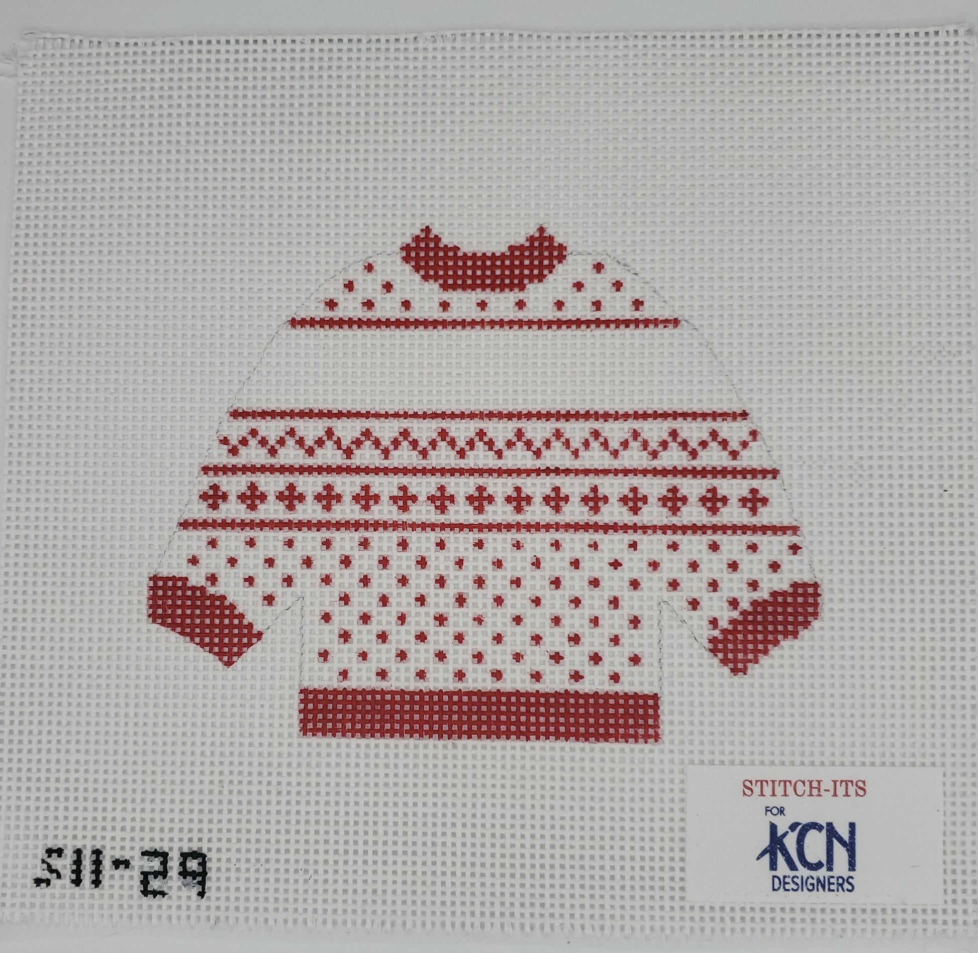 KCN Designs SI1-27 Red/White Pullover with Personalization