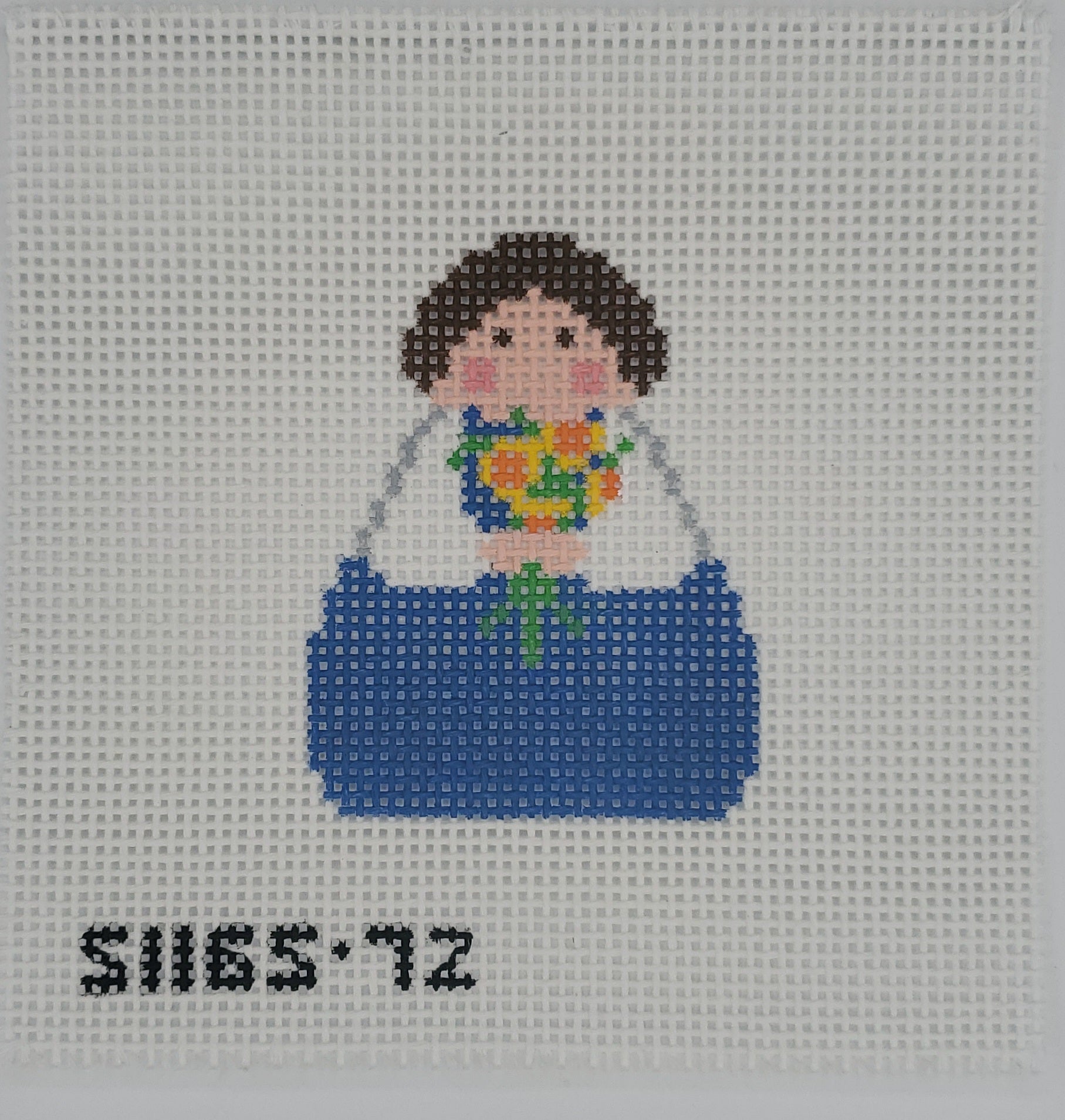 SKCN Designs SI165-72 Blue Angel with Sunflowers