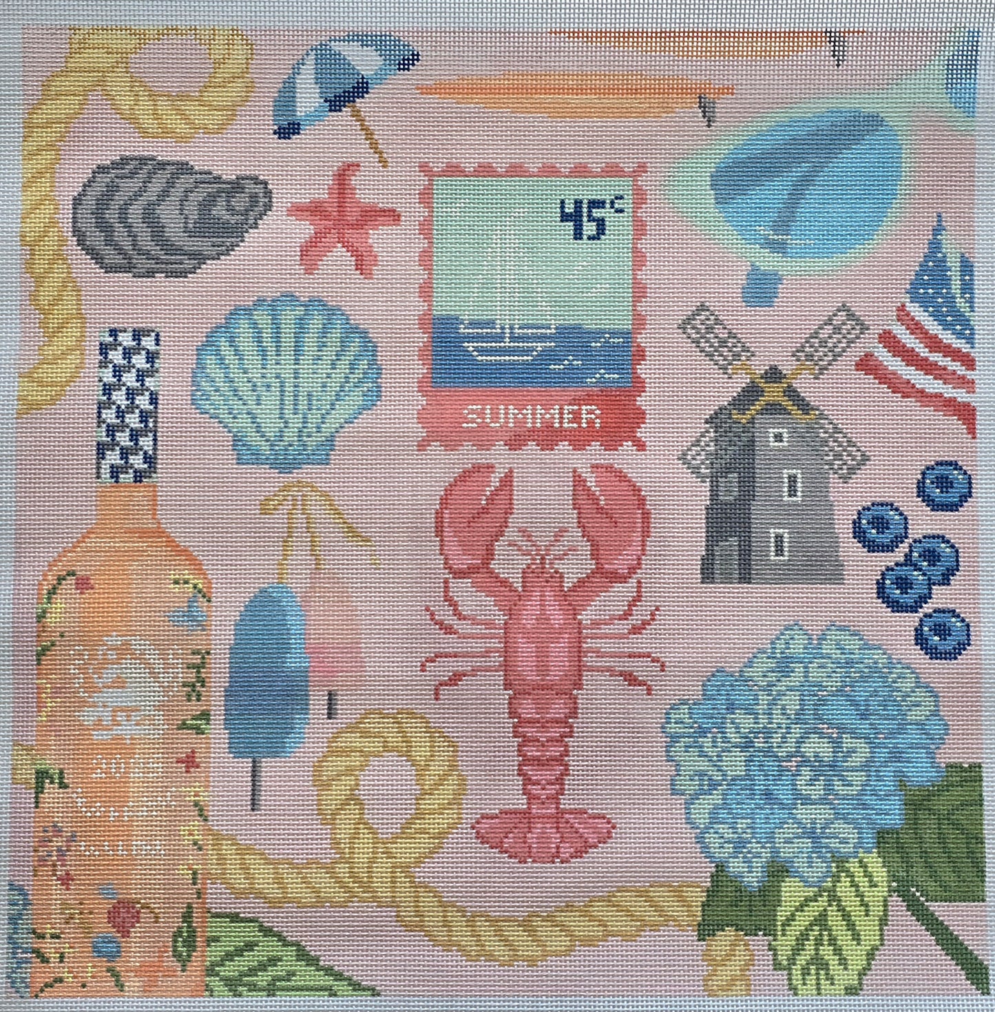 Atlantic Blue Canvas New England Summer 13 mesh