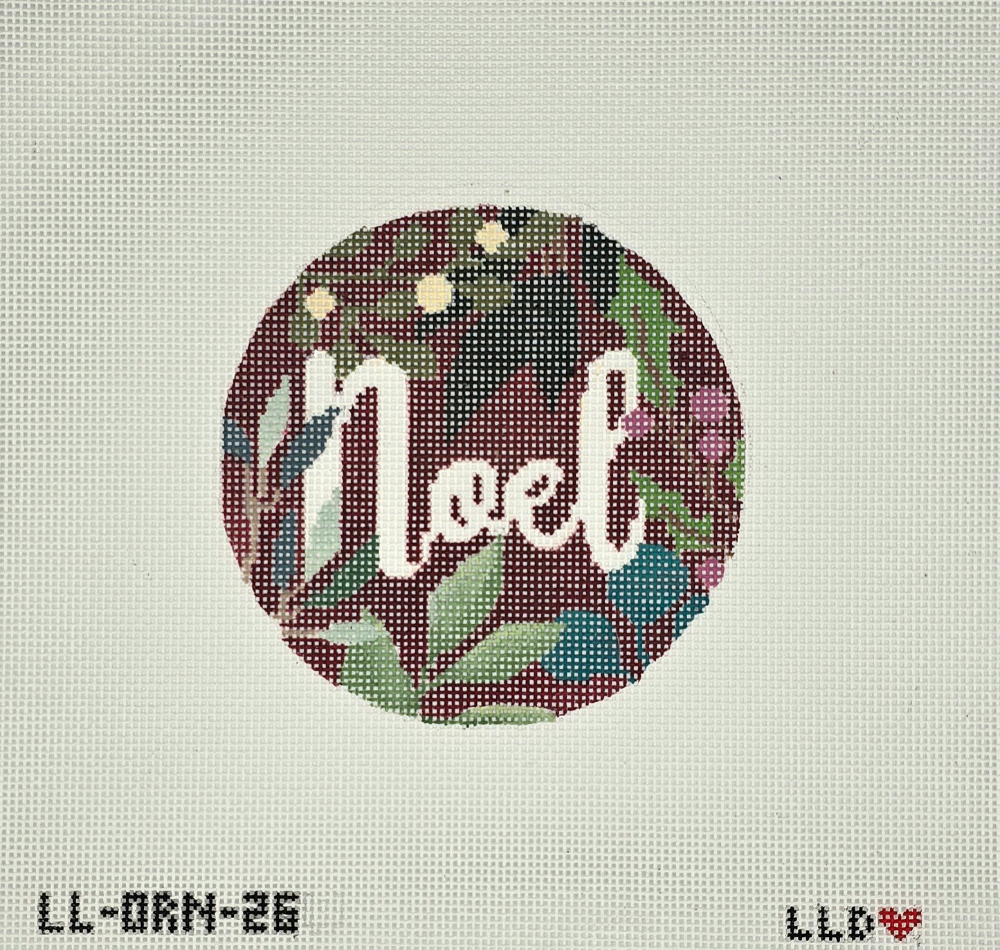 LauraLoveDesignsLL-ORN-26NoelOrnament Red