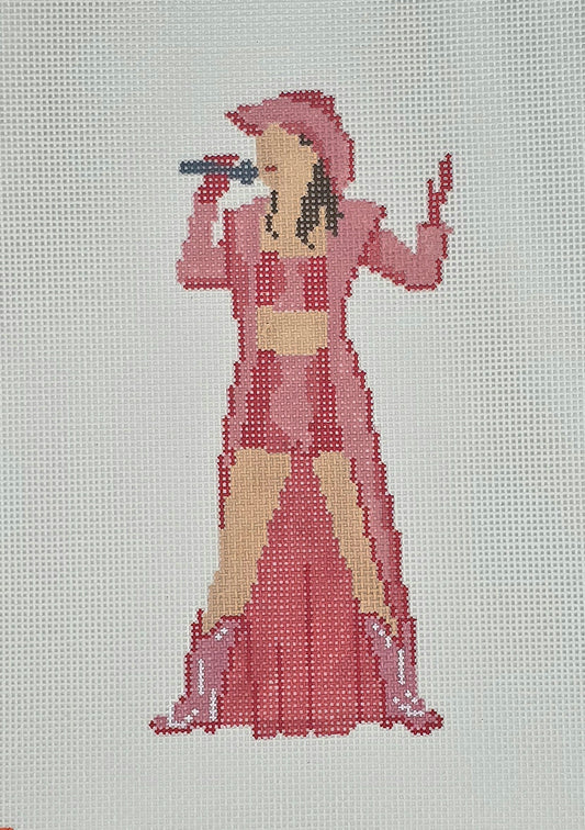 The Collection Designs FD283 Shania with Pink Cowboy Hat