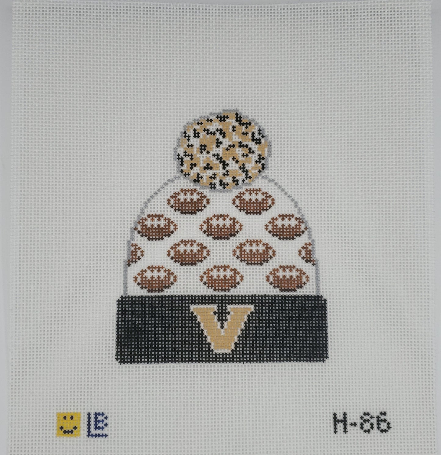 Lauren Block Designs Vanderbilt Football Beanie H-86