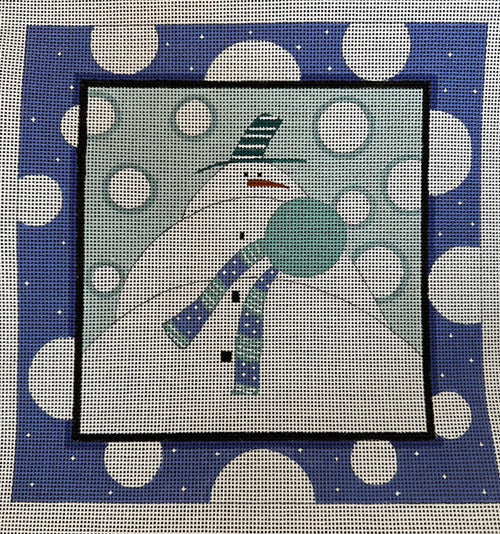 262 (TS) snowman/wool scarf