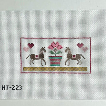 KCN Designs HT223 Red/Pink Horse