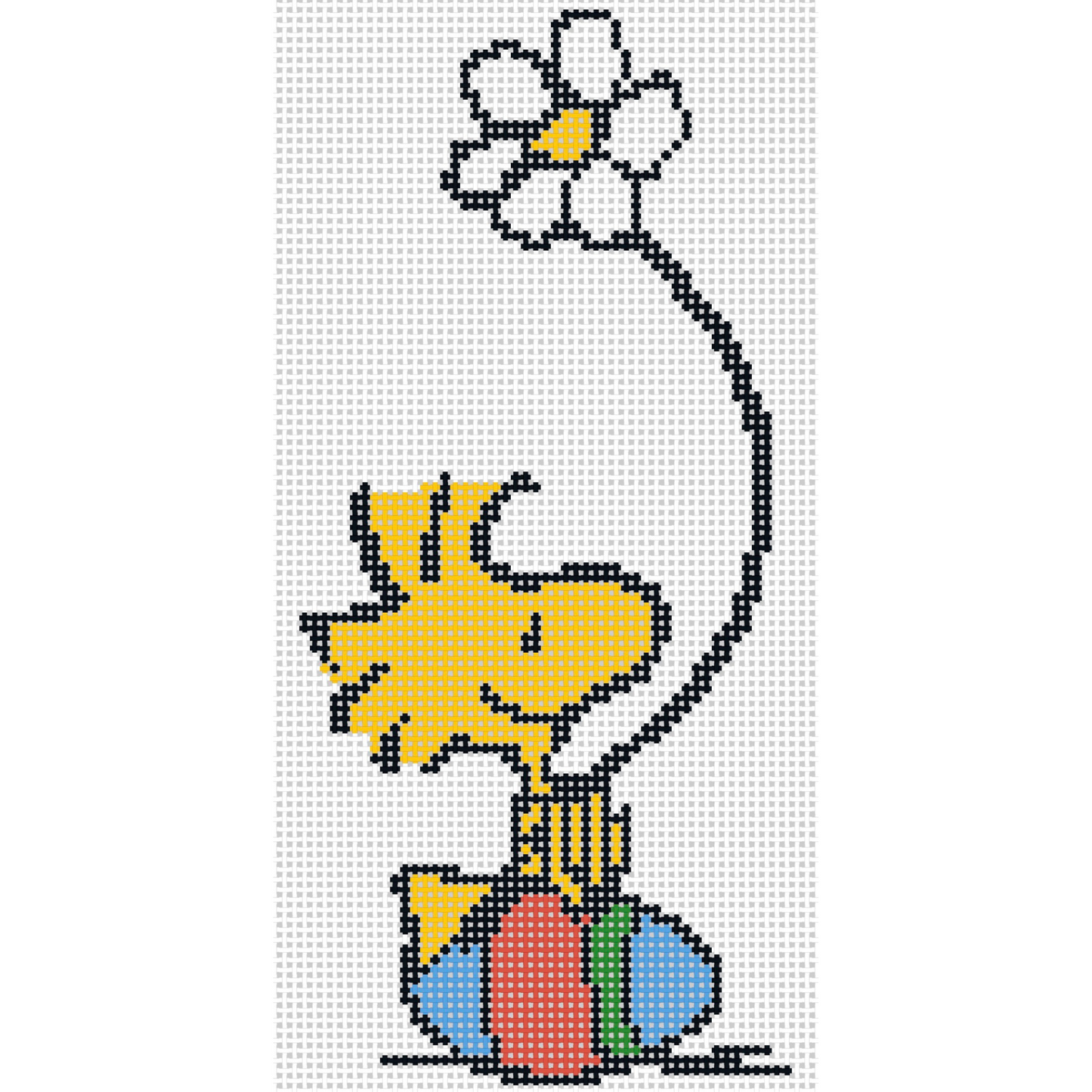 PEANUTS Easter - Woodstock sitting on Easter Egg w/Daisy Canvas