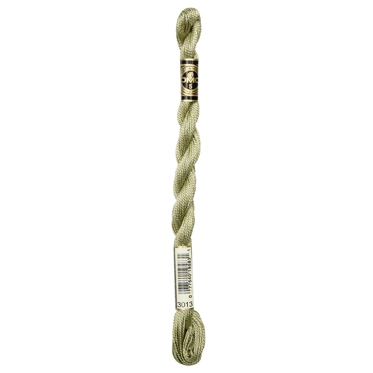 3013 Khaki Green - LT, DMC Perle Cotton #5 Skein