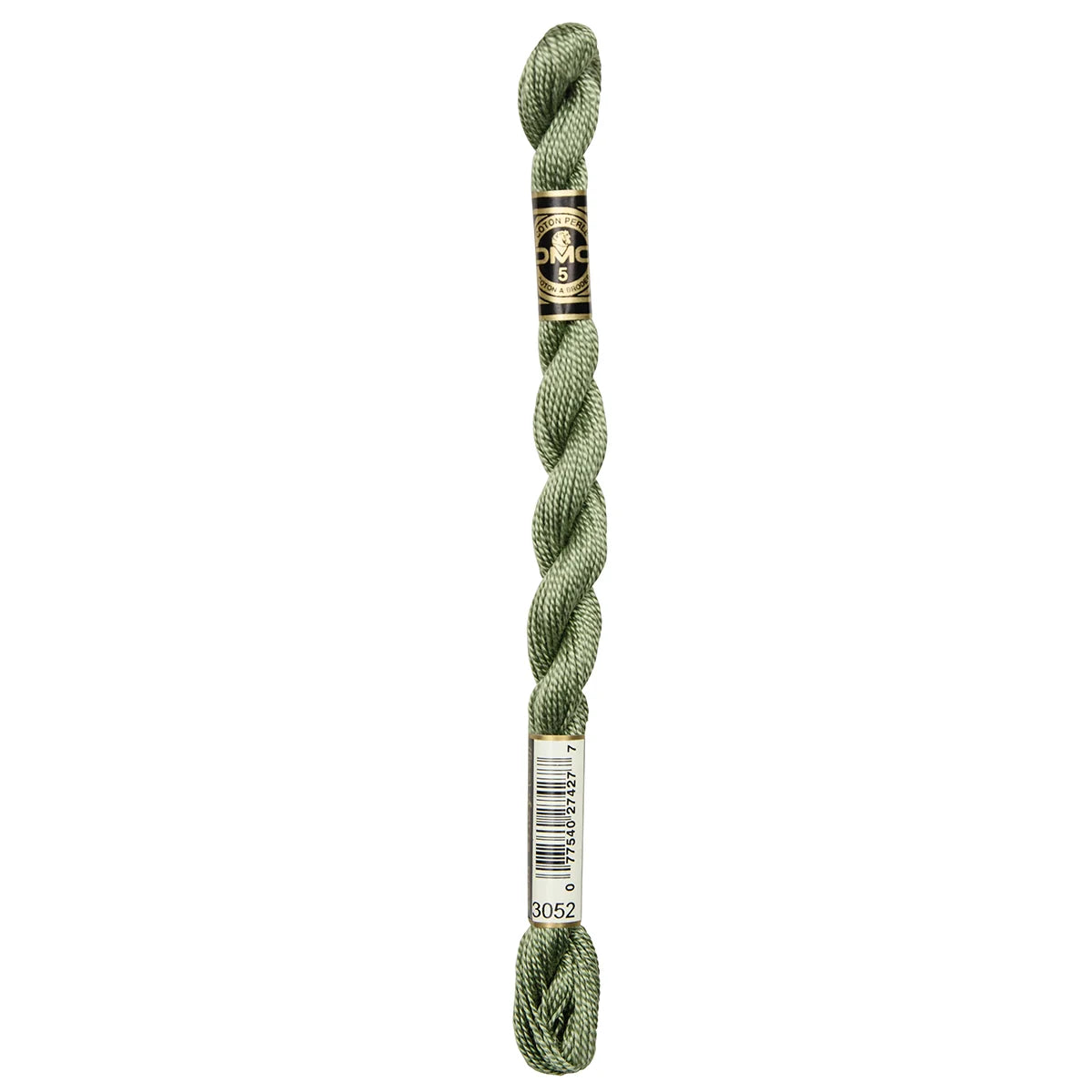 3052 Green Gray - MED, DMC Perle Cotton #5 Skein