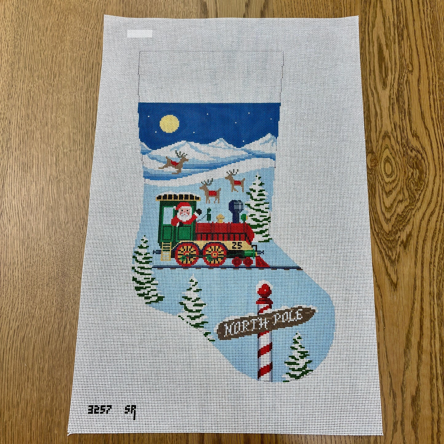 Santa's Train Engine, Stocking (TS)