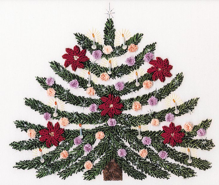 Christmas Tree Embroidery Kit