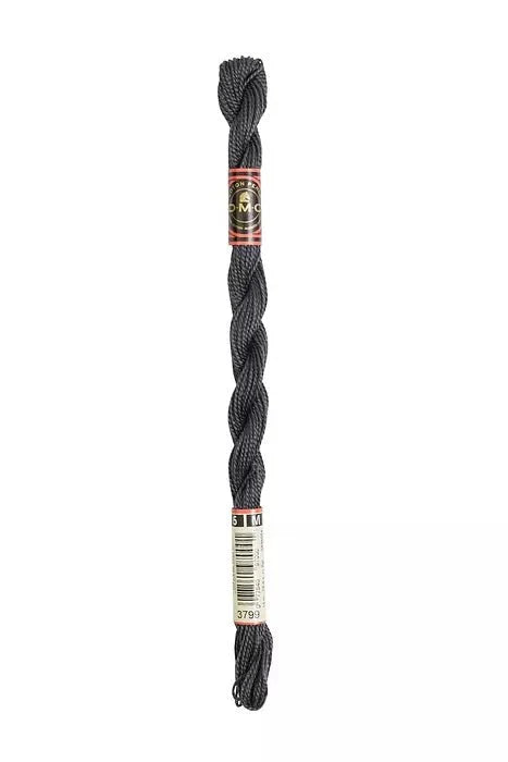 3799 Charcoal, DMC Perle Cotton #5 Skein