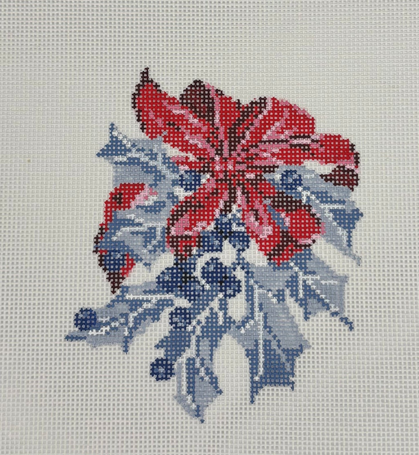 Gingham Stitchery
Blue and Holly with Red Bow
KW040