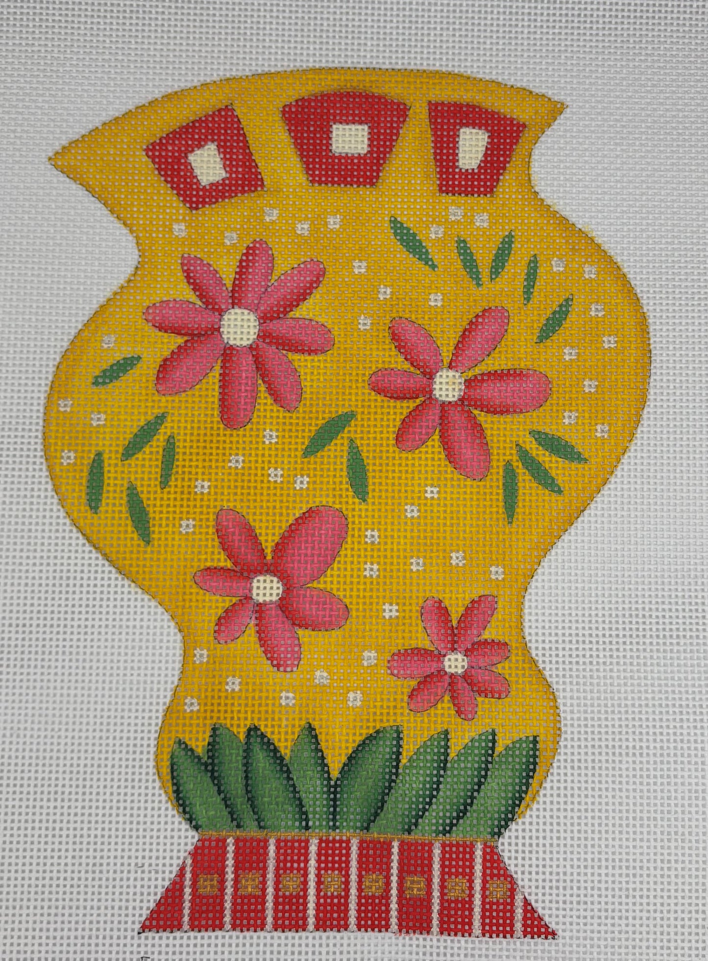 Yellow Wacky Vase 3D