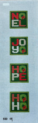 SusanRoberts 503 Noel,Joy,Hope,Ho-Ho CoasterSet