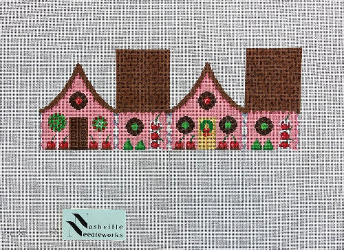 Susan Roberts Needlepoint Holdings 5232 Chocolate Sprinkles & Cherries 3-D House