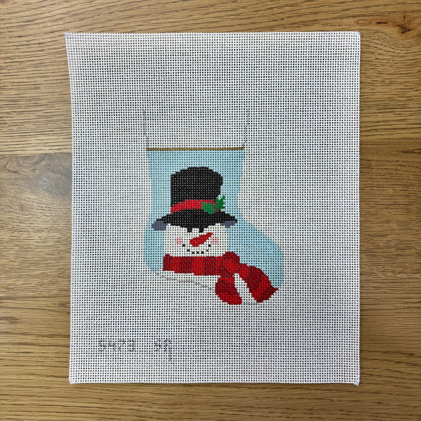 Scarf Snowman, Mini Stocking (TS)