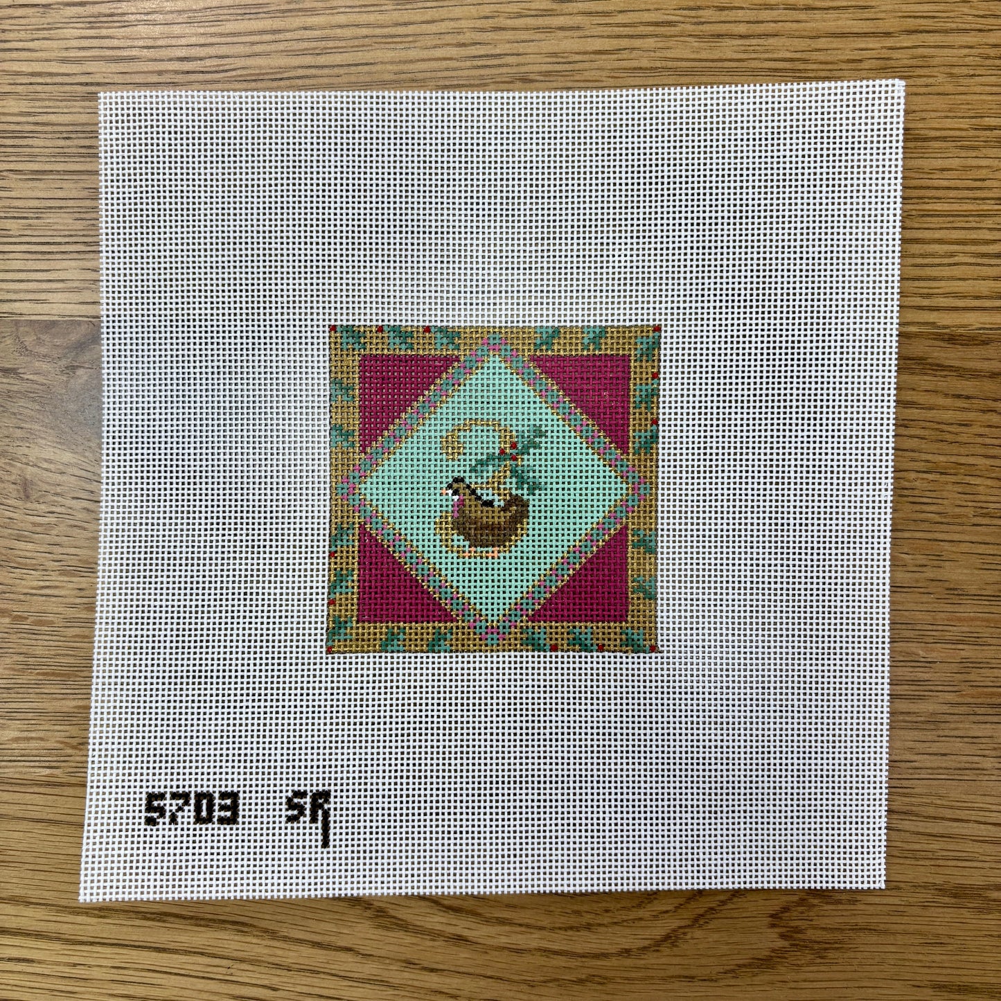 Twelve Days of Christmas - 3" Square - Day 3 (TS)