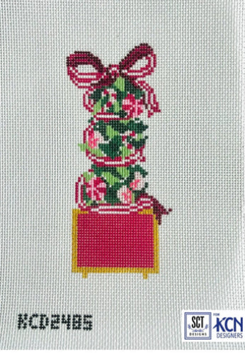 kCNDesigns KCD2485 PeppermintMonogramTopiary