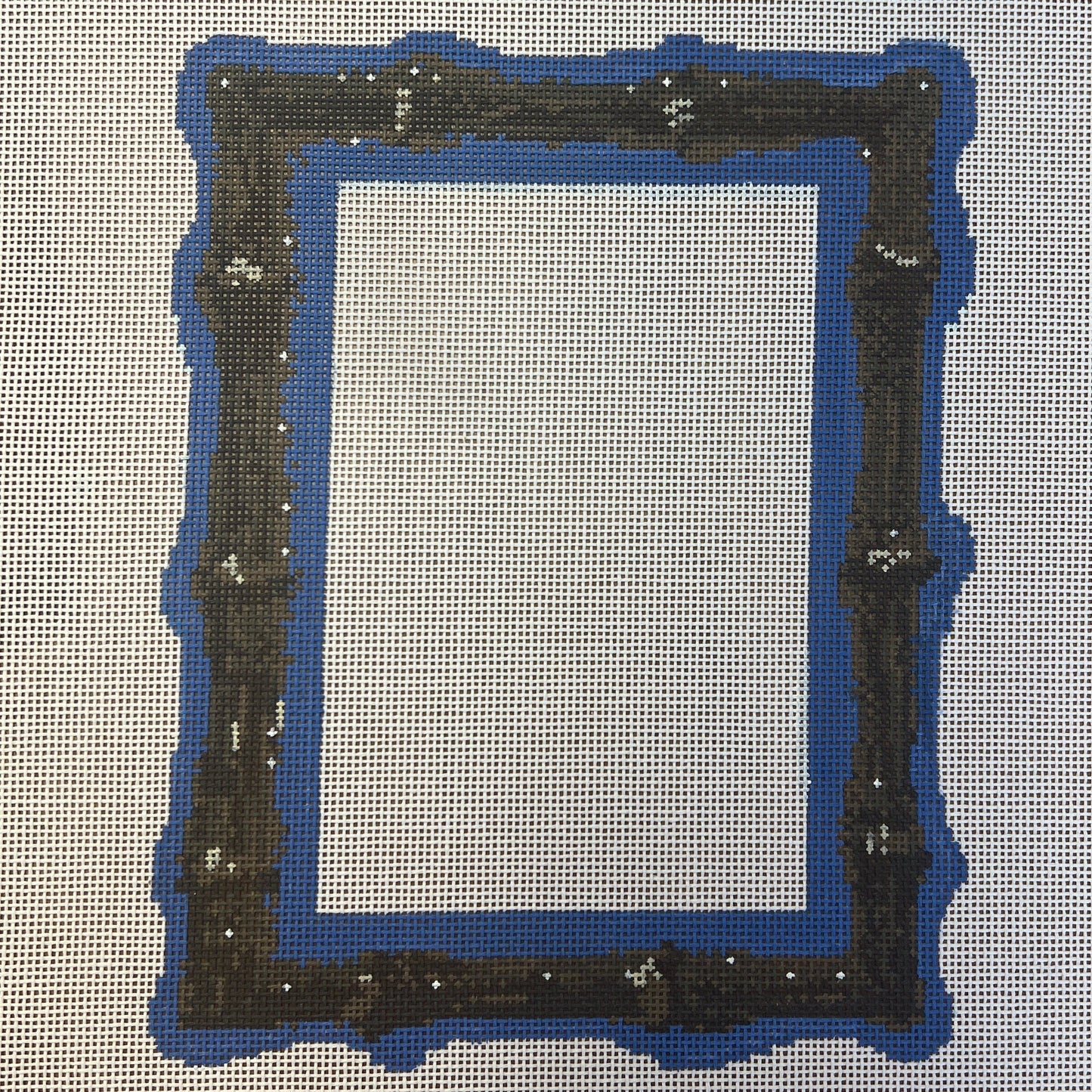 TSC11-B (TS) Burnt Bamboo Picture Frame-Blue (TS)