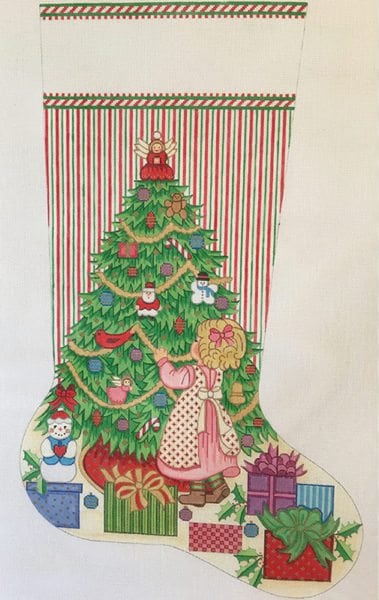 AlexaDesignsCS7319-18GirlTrimmingtheTree