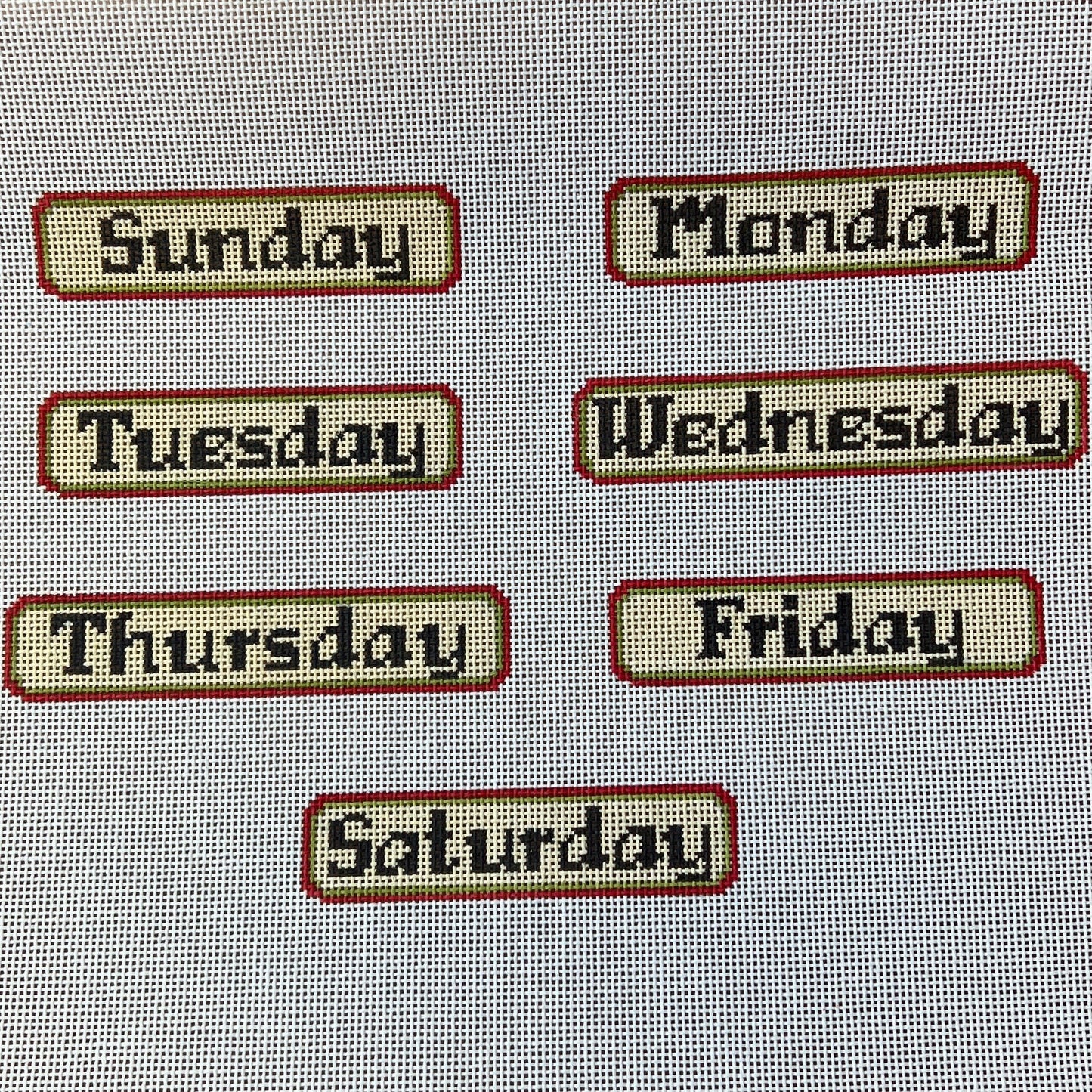 KDS-14D (TS) Pink/Green Perpetual Calendar Days (TS)