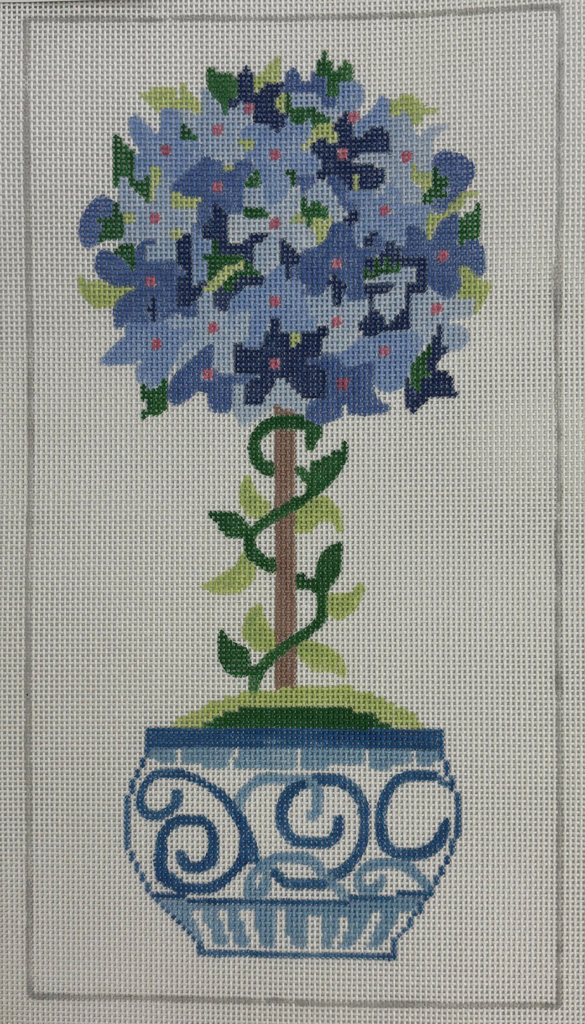 Small Blue Hydrangea Topiary