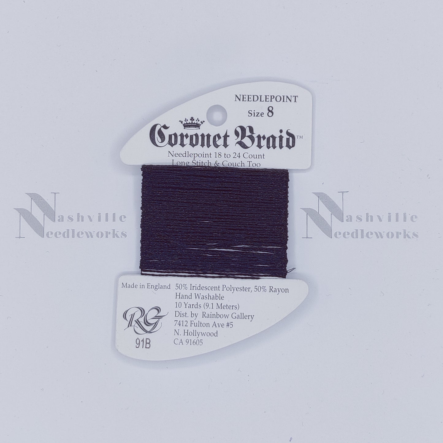 Coronet Braid #8 - 91B Black