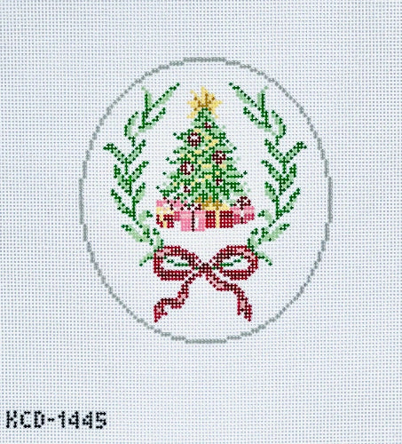 KCNDesigns KCD1445 ChristmasTreeOvalOrnament