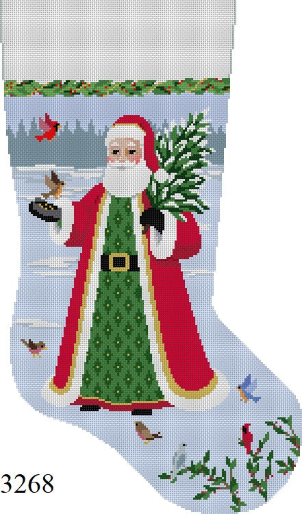 Susan Roberts SR0104 Santa Feeding the Birds