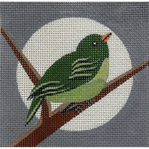 Green Bird on Grey (TS)