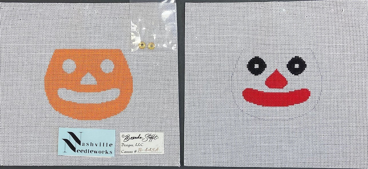 Brenda Stofft Halloween Bucket Ornament-Pumpkin 2 Piece Candy Bucket B-445A