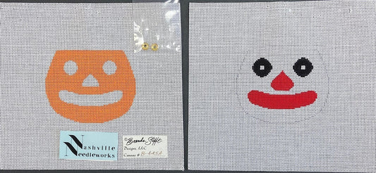 Brenda Stofft Halloween Bucket Ornament-Pumpkin 2 Piece Candy Bucket B-445A