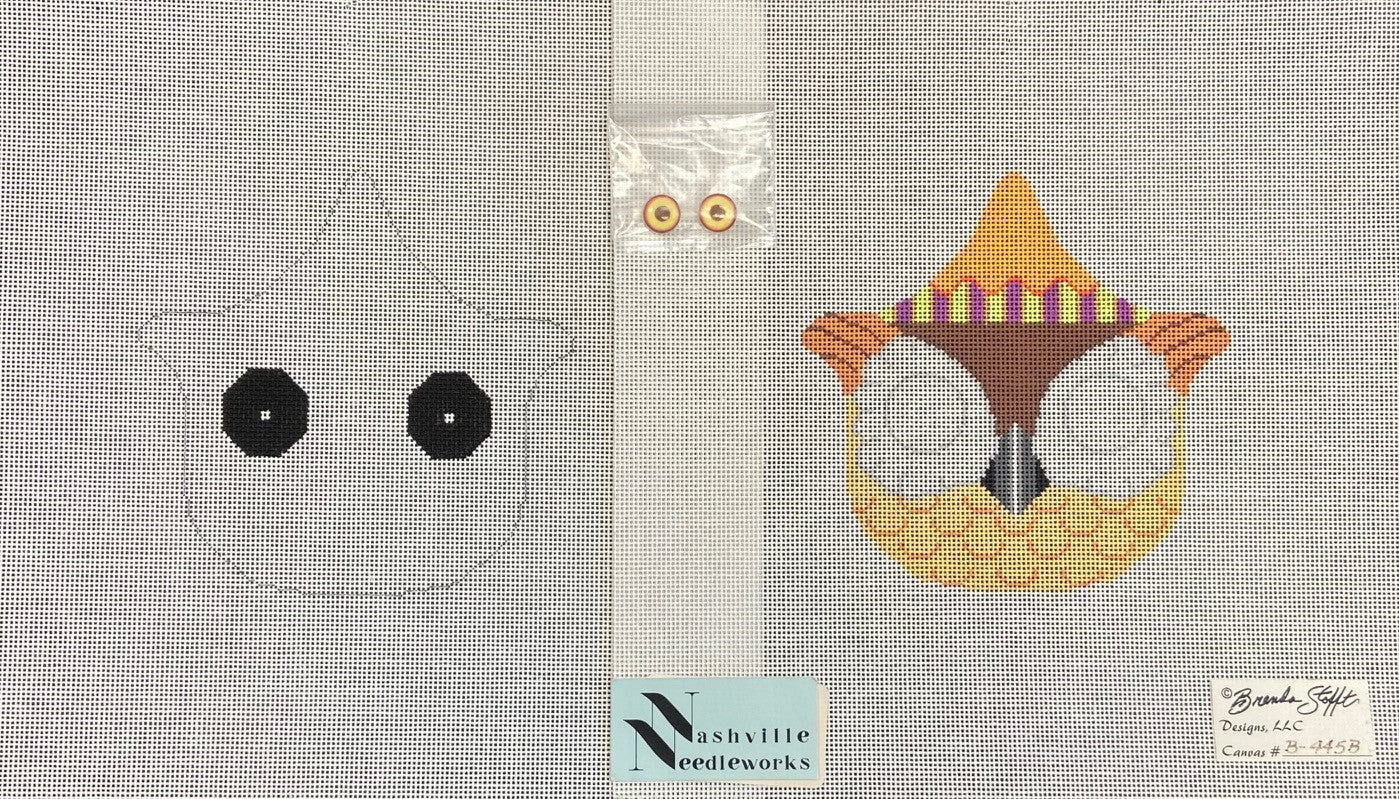 Brenda Stofft Halloween Bucket Ornament-Owl 2 Piece Candy Bucket  
B-445B