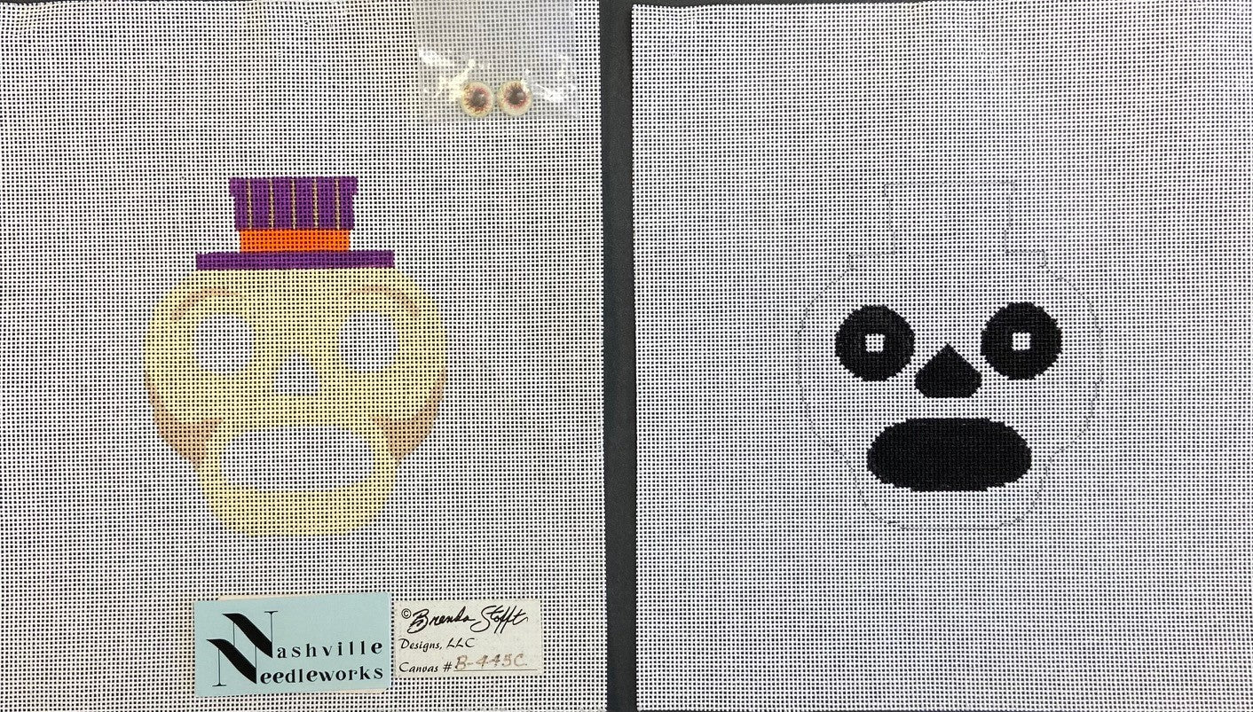 Brenda Stofft Halloween Bucket Ornament-Skull 2 Piece Candy Bucket B-445C