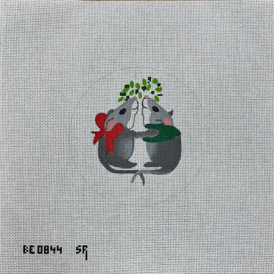 Susan Roberts Needlepoint Mousel Toe Ornament BE0844