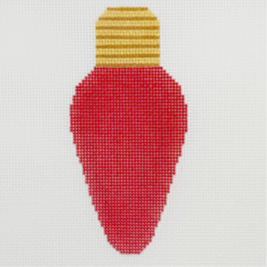 BW176 BlueWaters LightBulbinLobster Red withStitchGuide 18 mesh