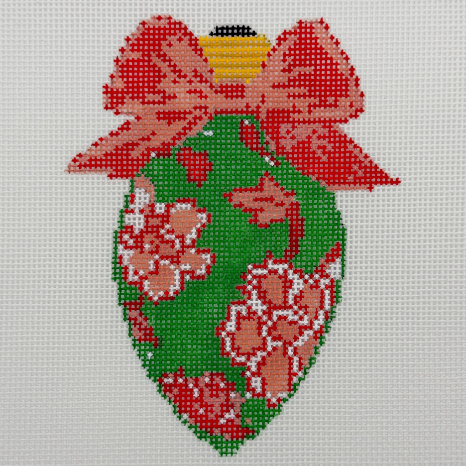 BW2271NBL Blue Waters Needlepoint by Laura Bow Bulb Chinoiserie 2 18 mesh