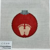 CanvasWorks Baby's First Christmas-Red CO-31A